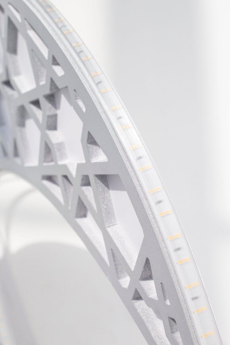 Silver Foam Crescent Moon with LED Homekode