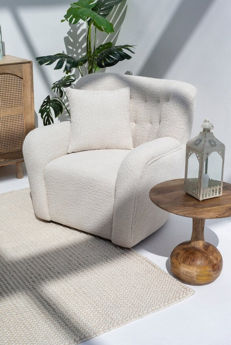 Ivory Weave - Natural White Woven Rug (5 Sizes) WOVEN RUG