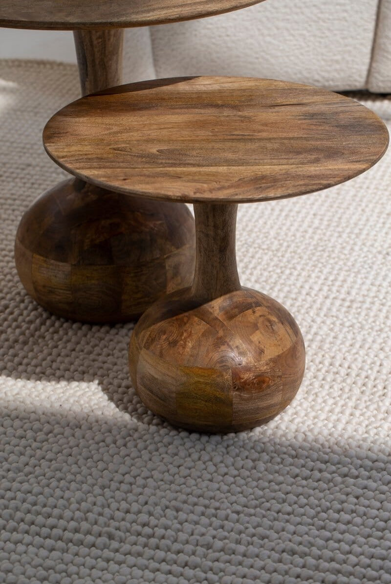 Elio Wooden Nesting Center Round Tables