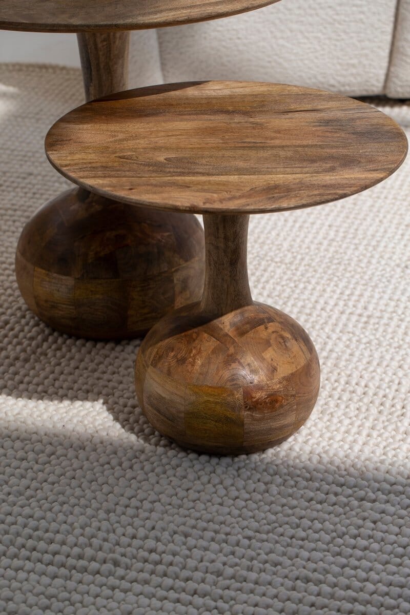 Elio Wooden Nesting Center Round Tables