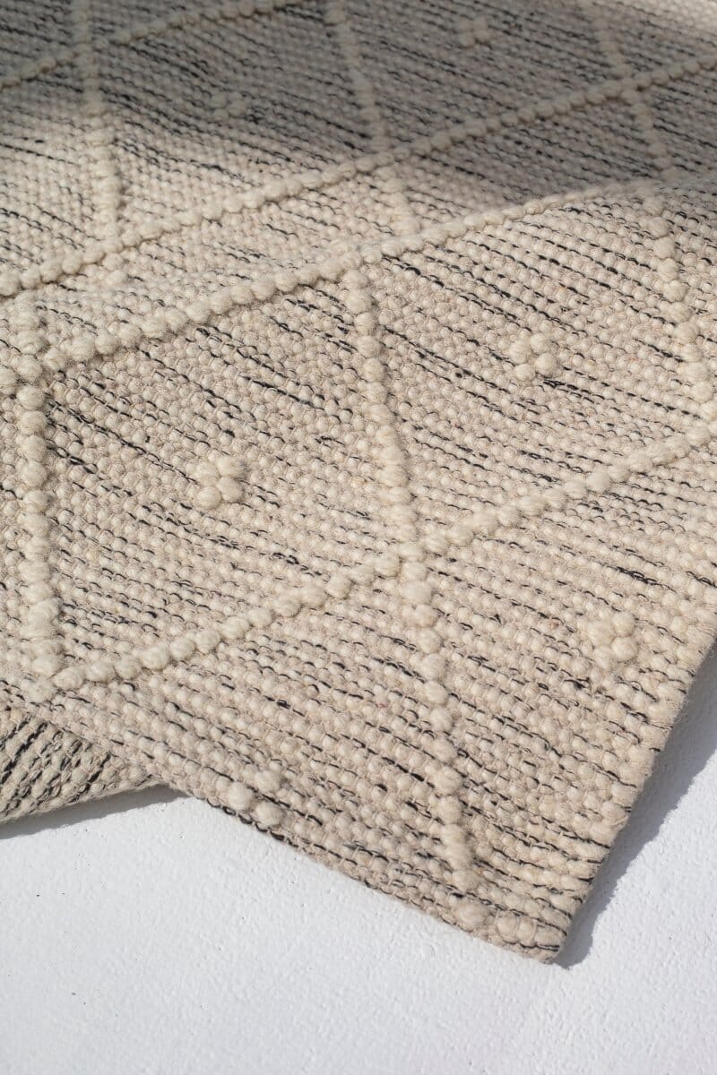 Serene Crossroads - Natural White Woven Rug (3 Sizes) WOVEN RUG