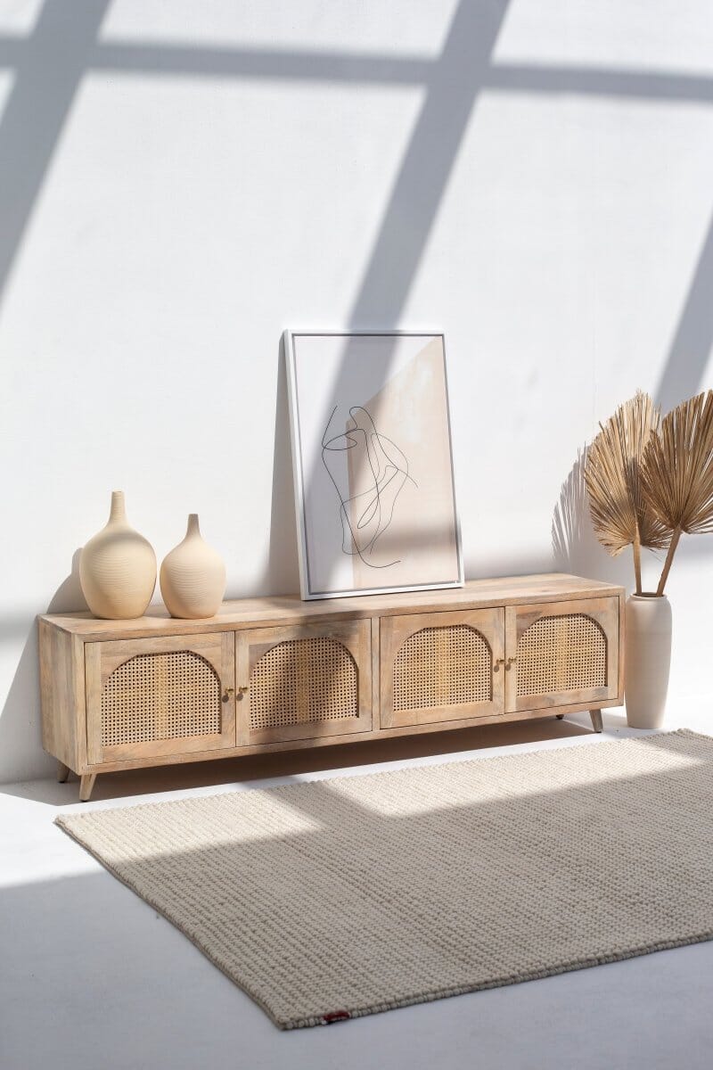 Off White Ceramic Large Vase (2 Sizes) Homekode