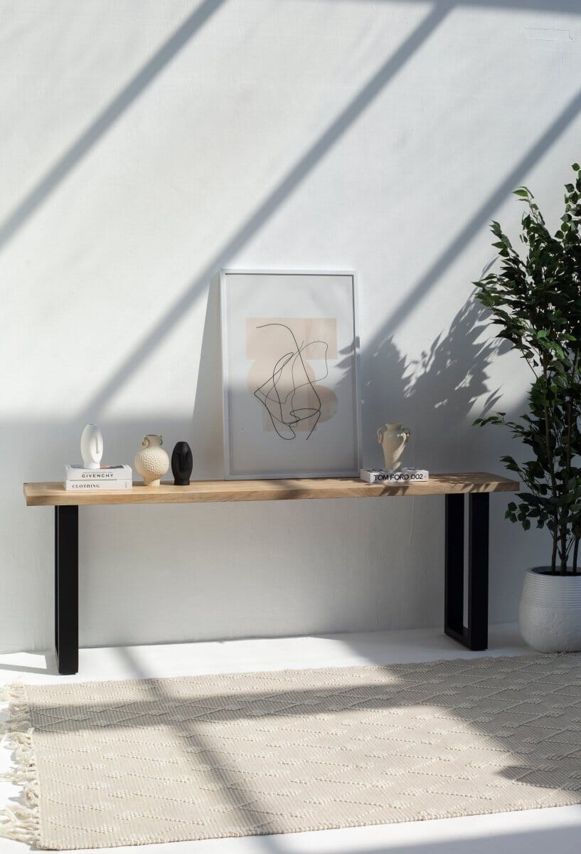 Mango Wood Console Table (Multiple Sizes & Leg Options Inside)