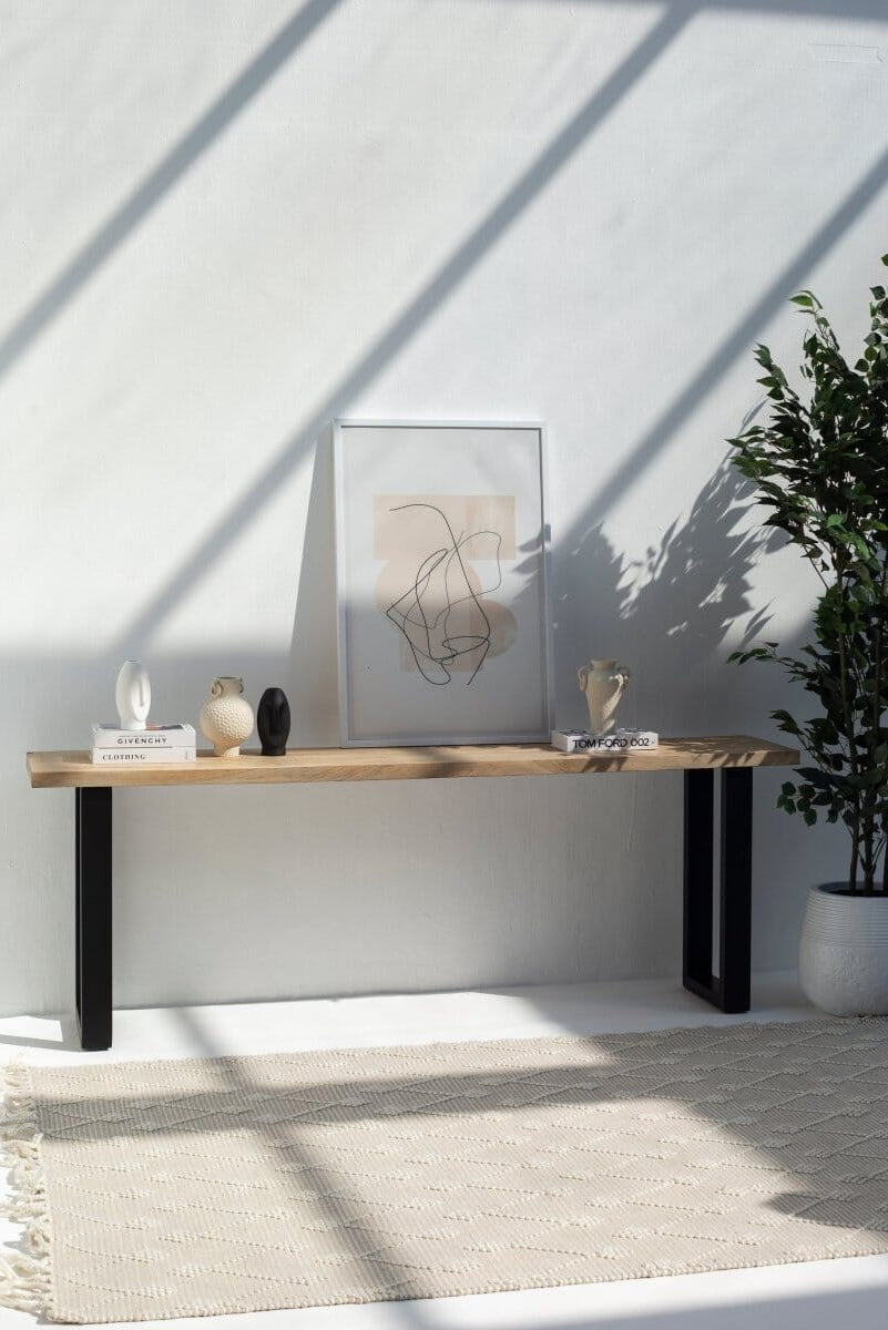 Mango Wood Console Table (Multiple Sizes & Leg Options Inside)