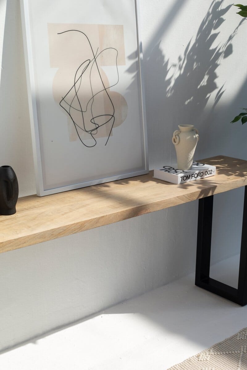 Mango Wood Console Table (Multiple Sizes & Leg Options Inside)