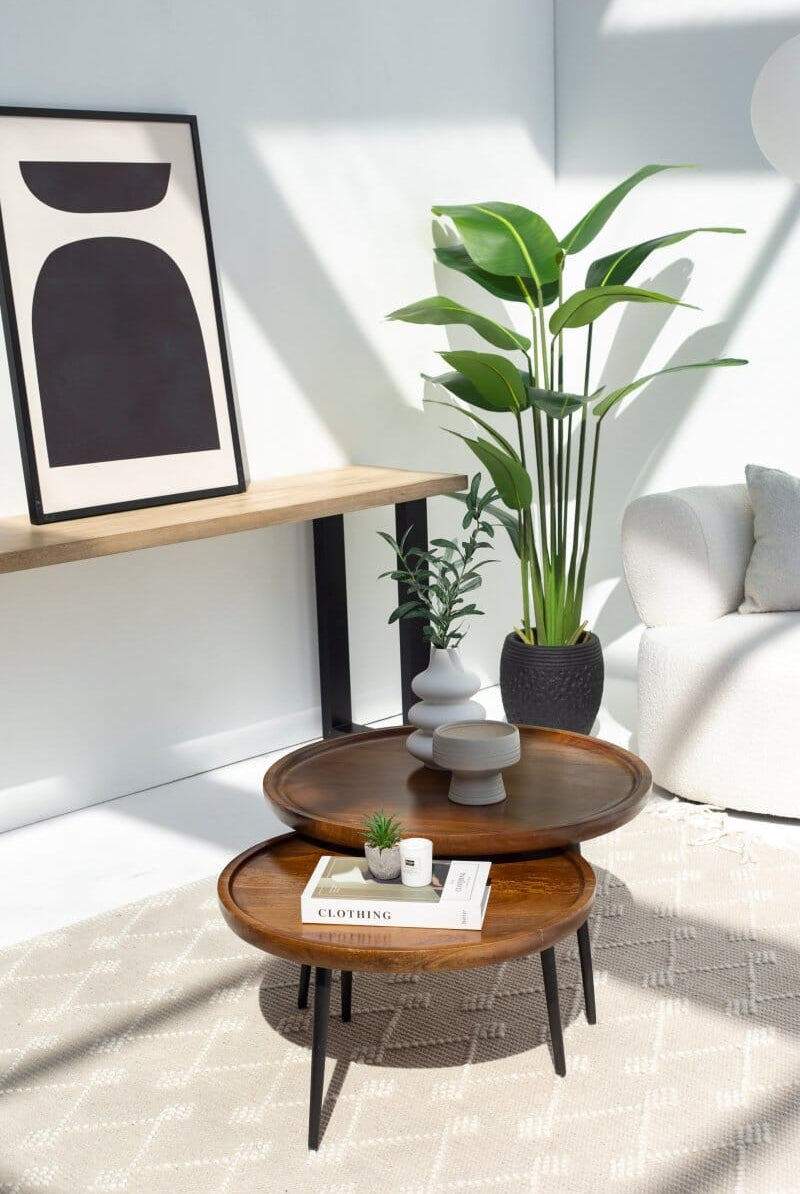 Cyra Nesting Wooden Coffee Table Coffee Tables