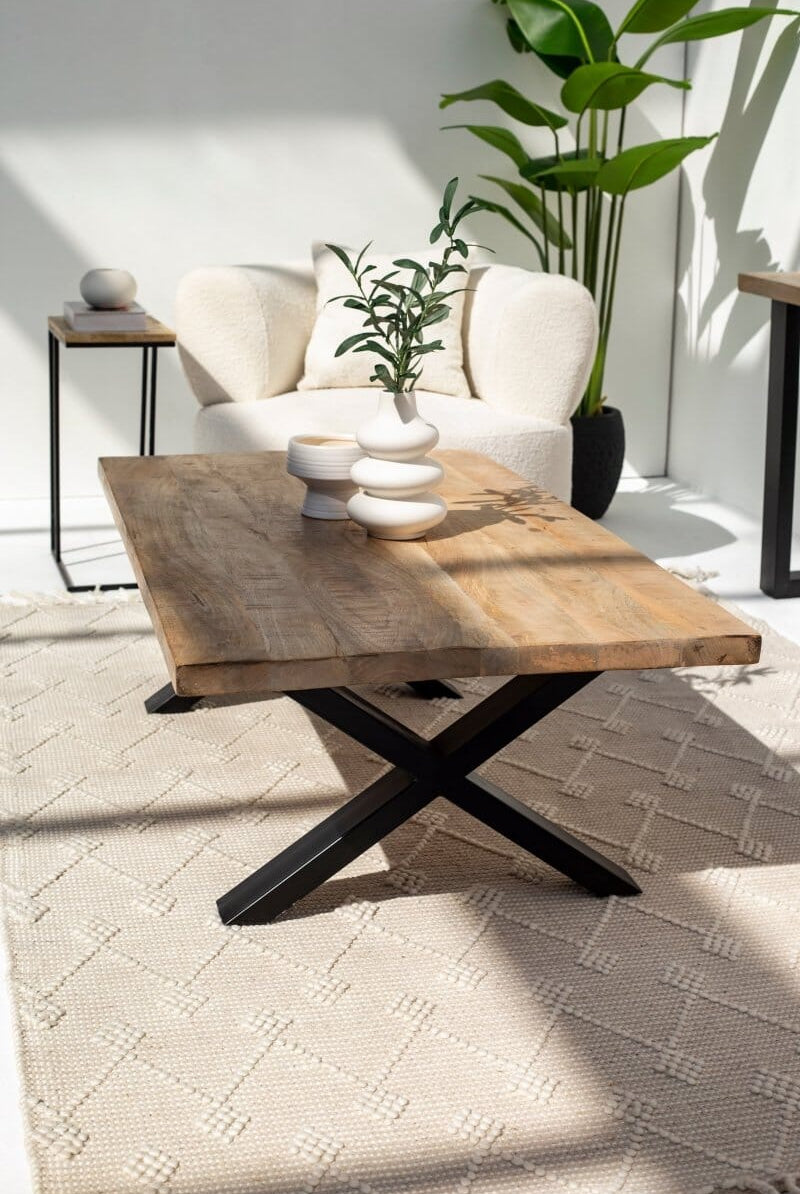 Mango Wood Coffee Table (3 Sizes) Coffee Tables