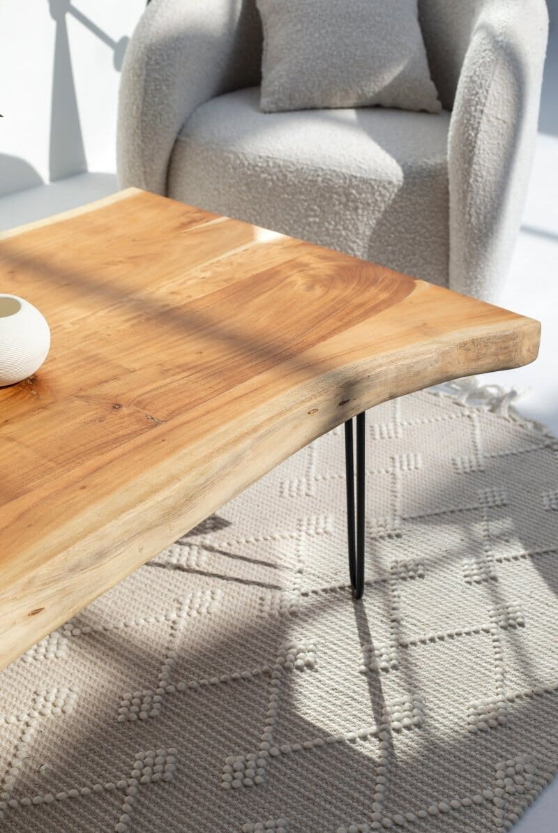 Light Acacia Wood Coffee Table (3 Sizes) Coffee Tables