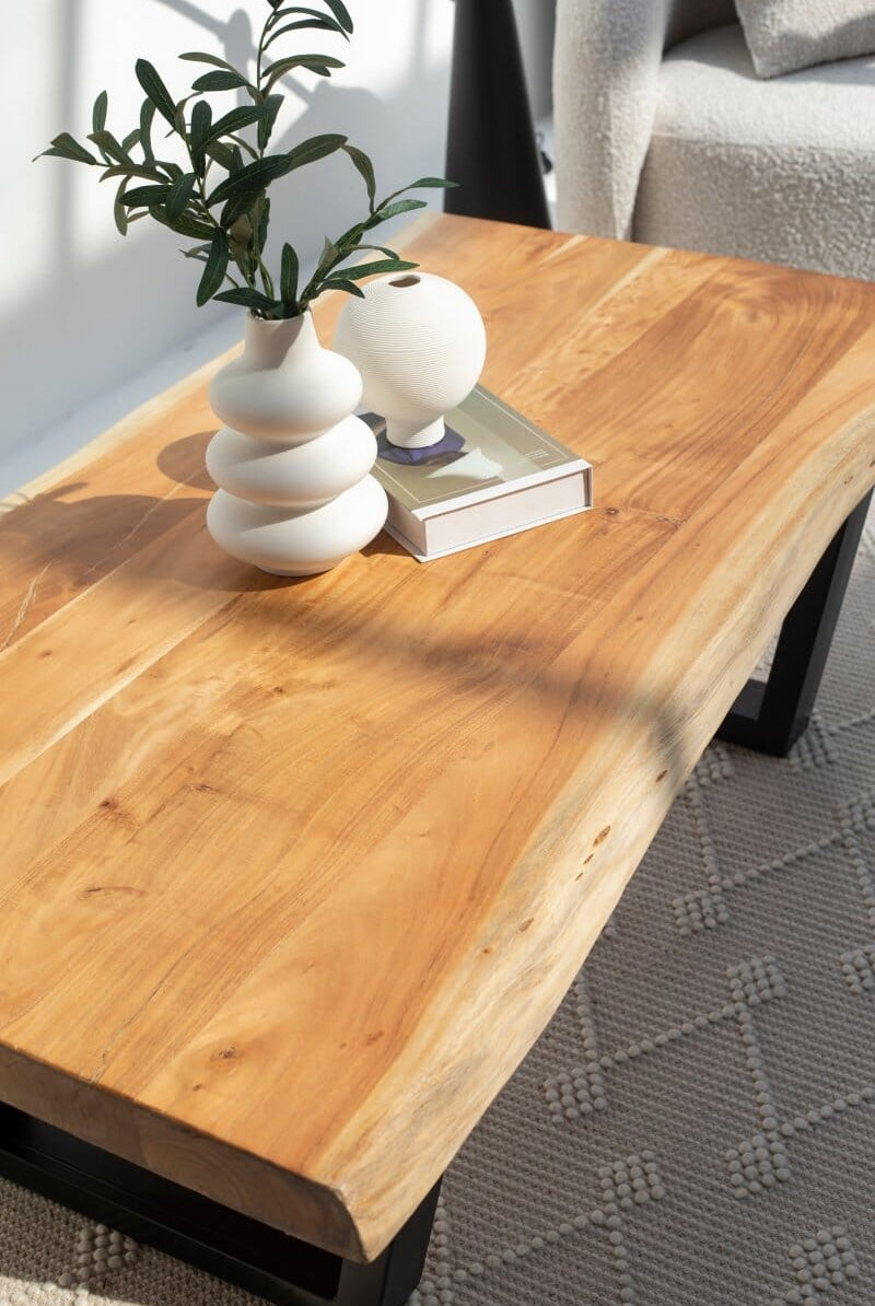 Light Acacia Wood Coffee Table (3 Sizes) Coffee Tables
