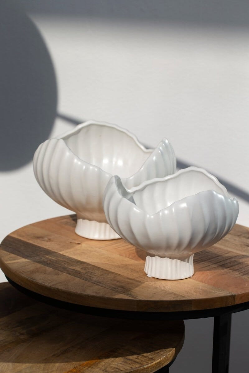 Short Flower White Vase