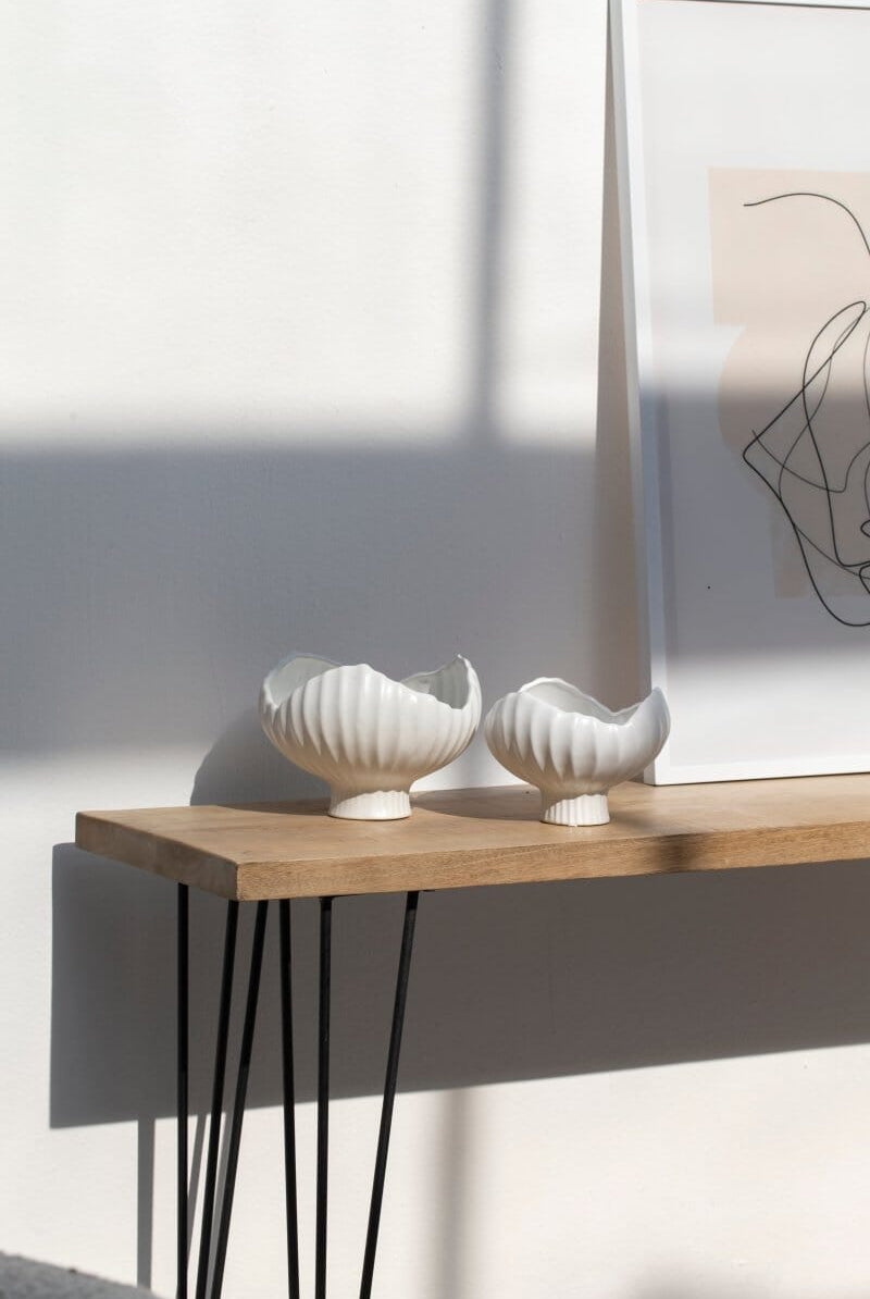 Short Flower White Vase