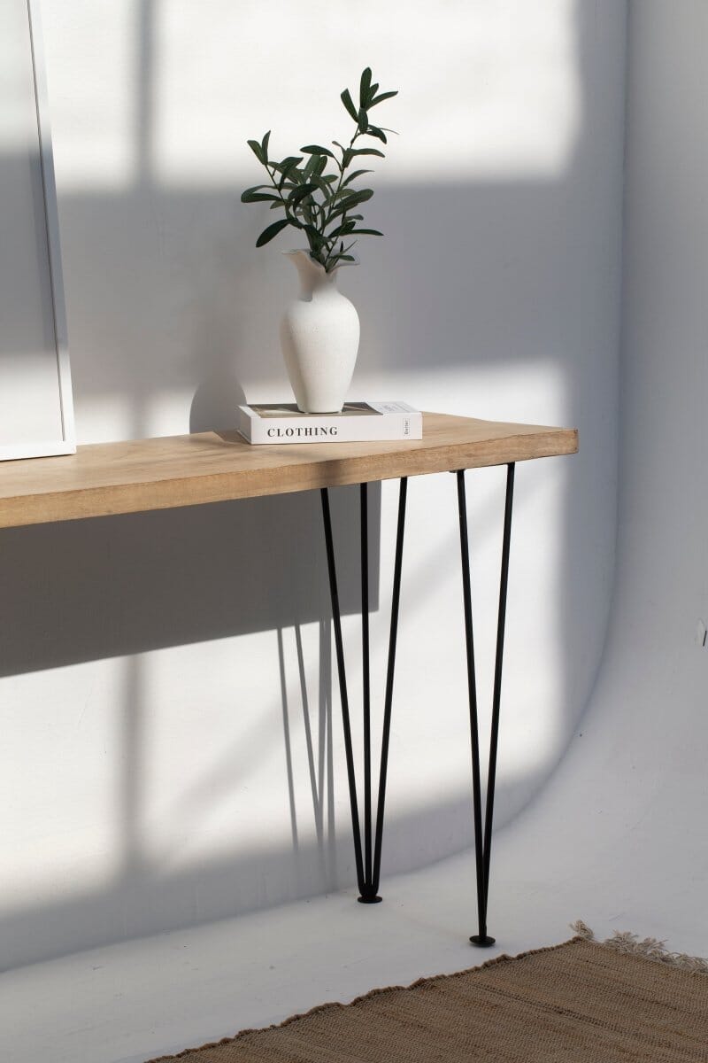 Mango Wood Console Table (Multiple Sizes & Leg Options Inside)
