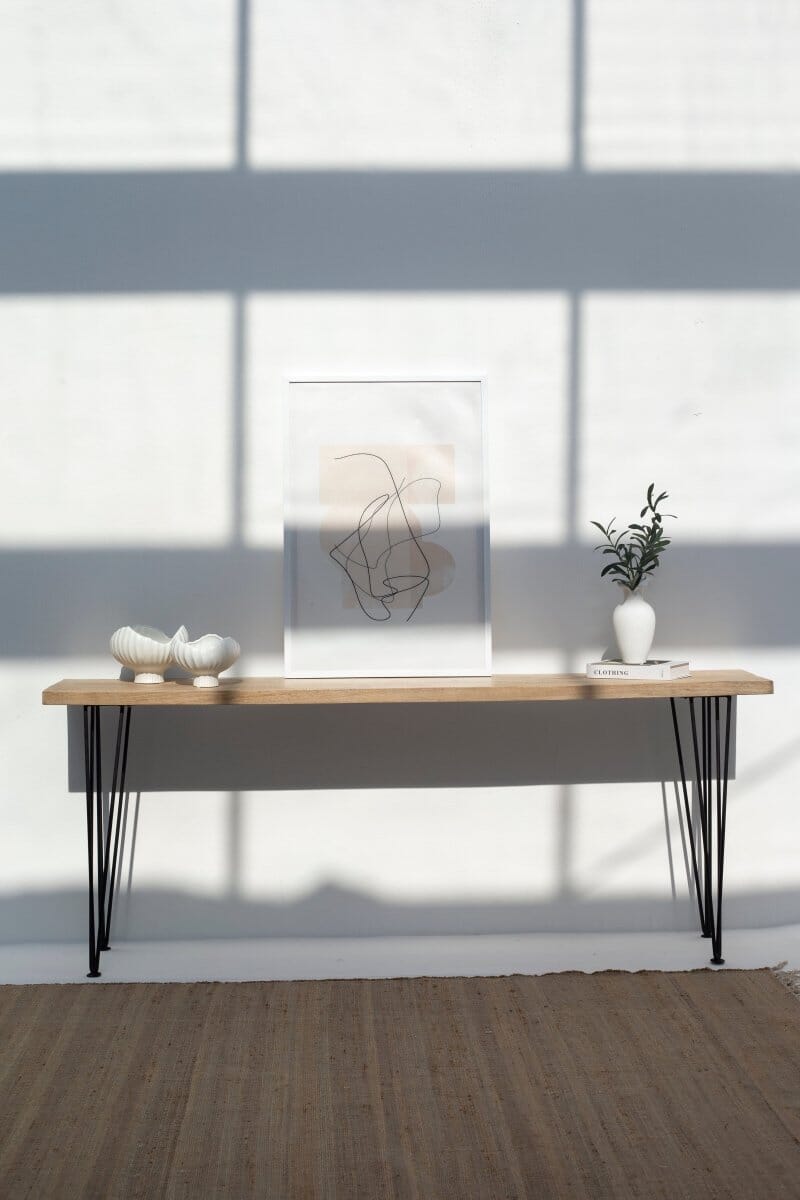 Mango Wood Console Table (Multiple Sizes & Leg Options Inside)