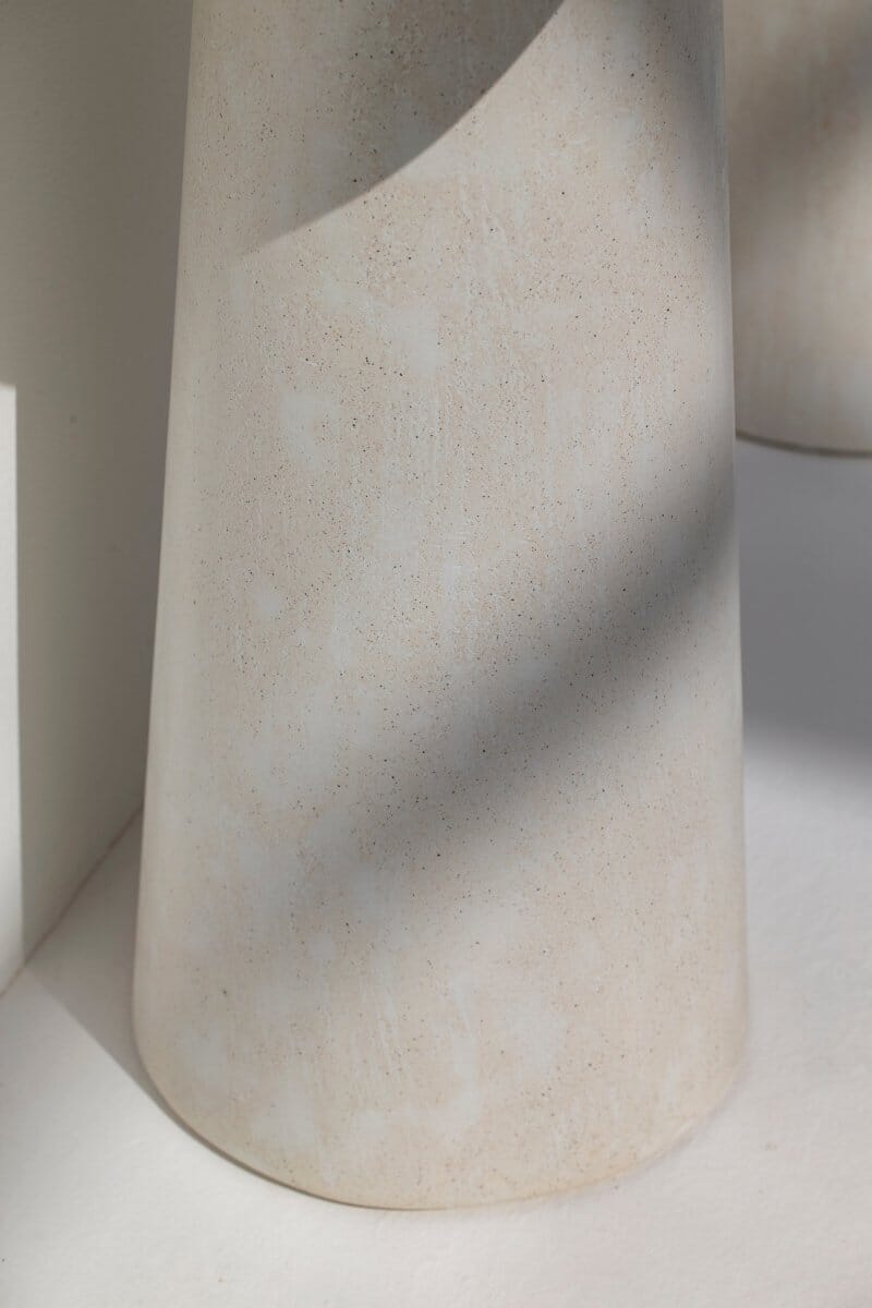 Malta Ivory Irregular Top Console Table Homekode