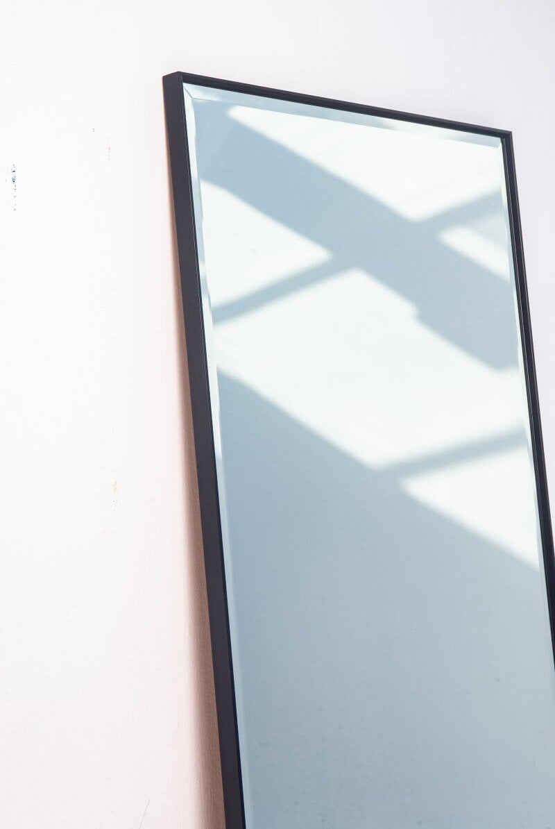 Black Rectangular PVC Fe Mirror (7 Sizes Available) Mirrors Homekode