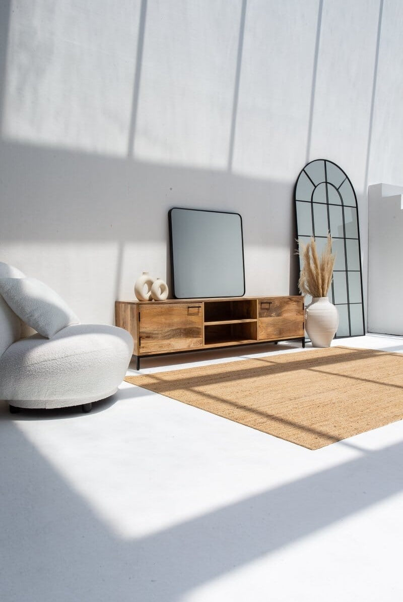 Wooden 2 Doors TV Console Homekode