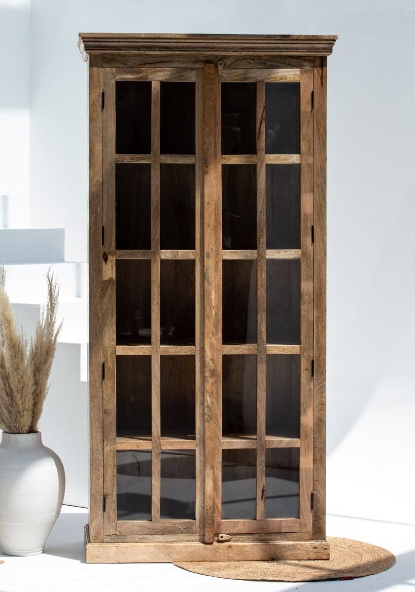 Glass & Wood Cabinet Homekode