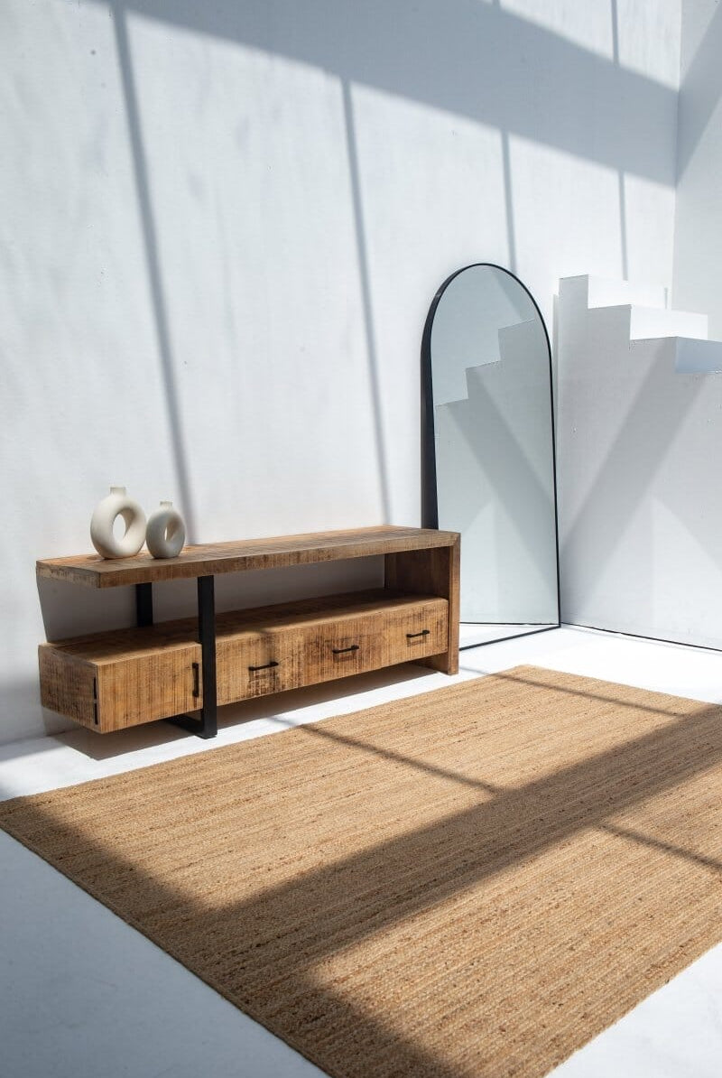 Wooden 3 Drawers TV Console Homekode