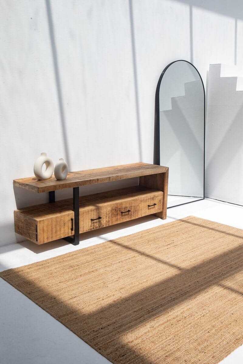 Wooden 3 Drawers TV Console Homekode