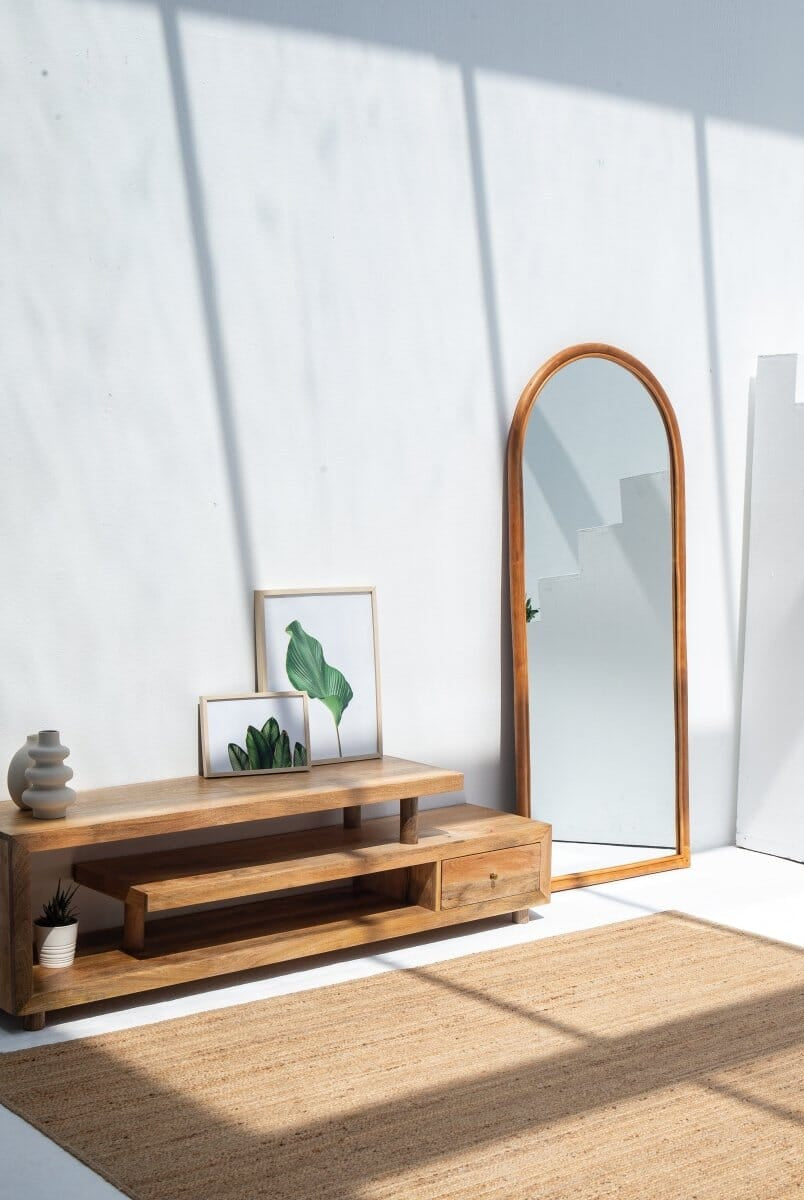 Bamboo Arch Full Length Mirror (180x80 CM) Mirrors Homekode