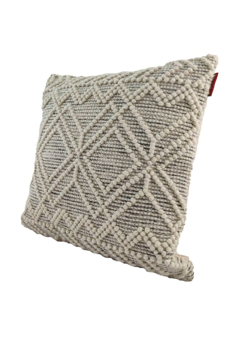 Lozenge Wool & Cotton Cushion With Filler (2 Sizes)