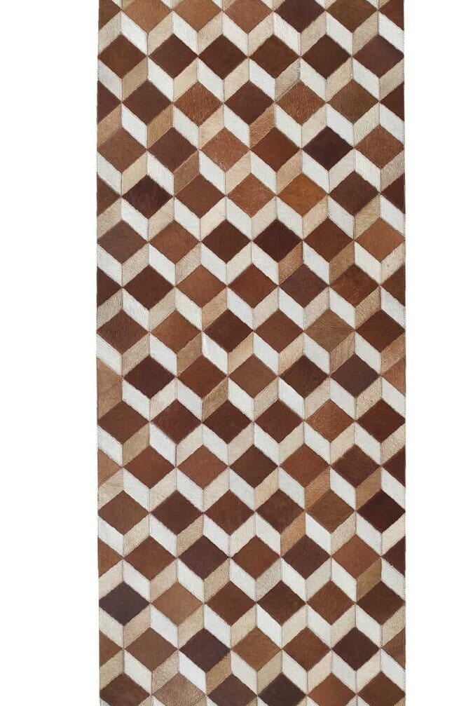 Urban Wanderlust - Hallway Tan Multi-Color Leather Rug (2 Sizes)