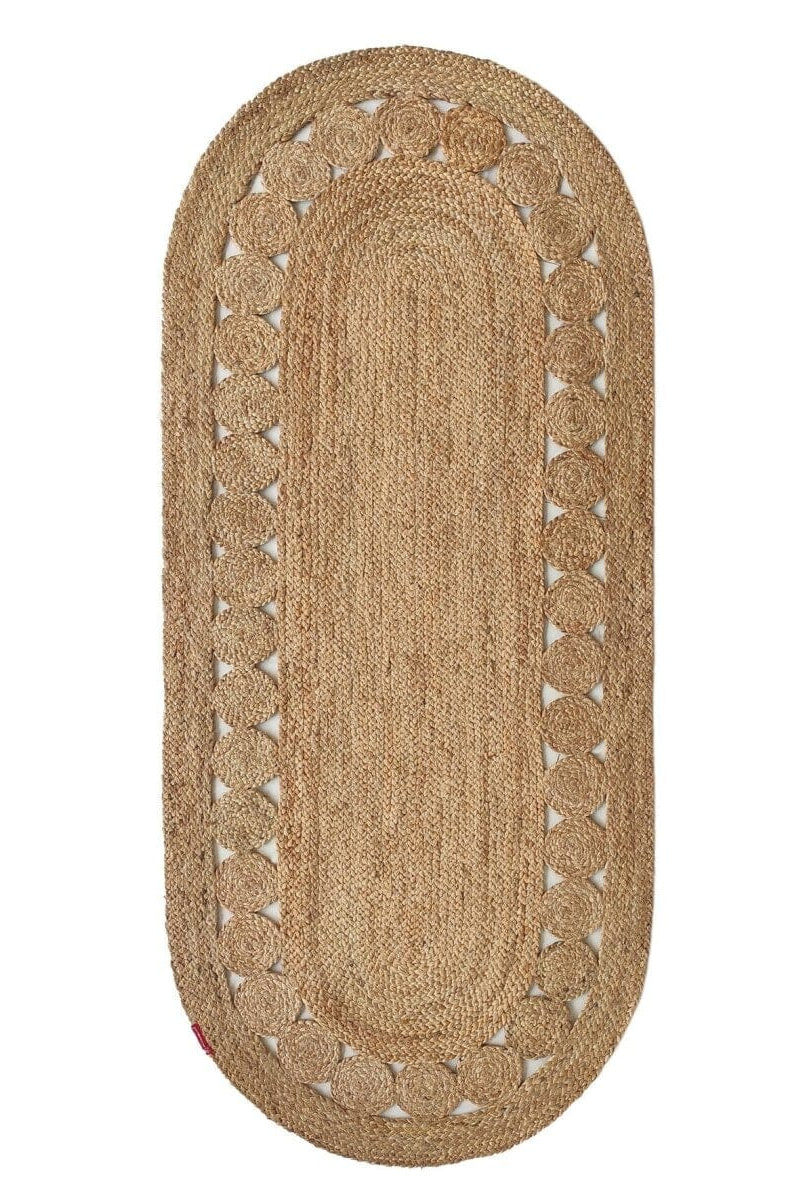 Natural Craft - Oval Crocheted Rug (2 Sizes)
