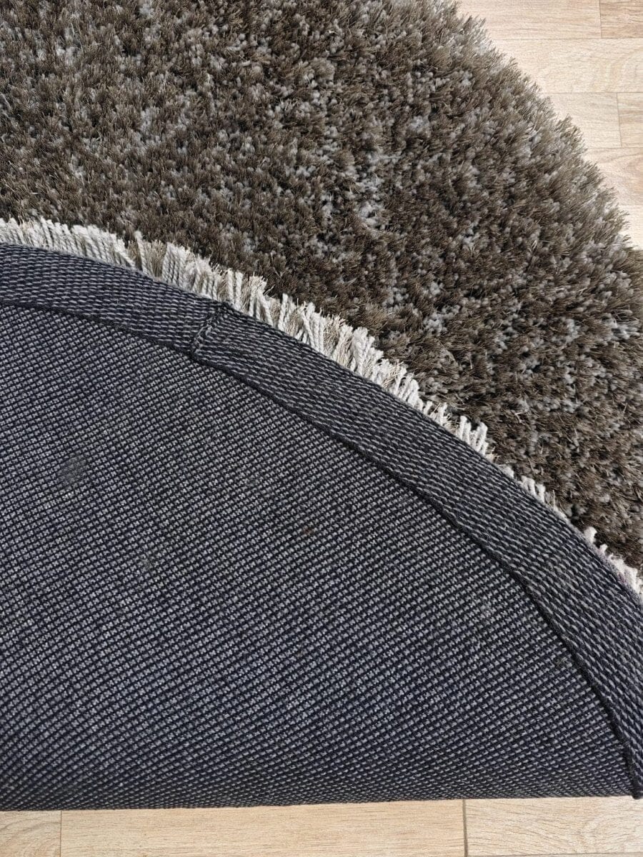 Round Grey Clouds - Fluffy Shaggy Rug (3 Sizes) Table Tuft Shaggy