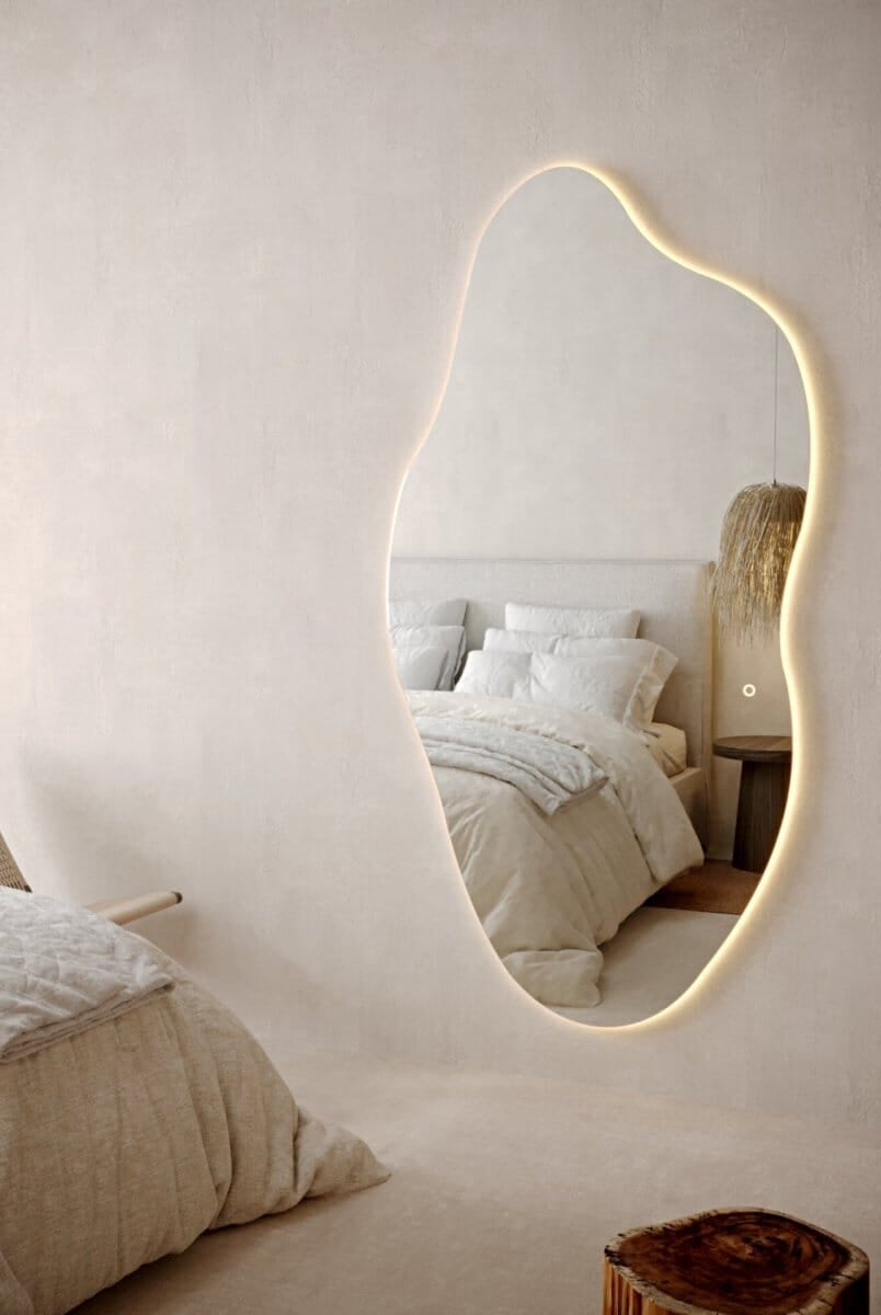 Cloud Irregular Wall Mounted Mirror with LED (2 Sizes) Mirrors Homekode