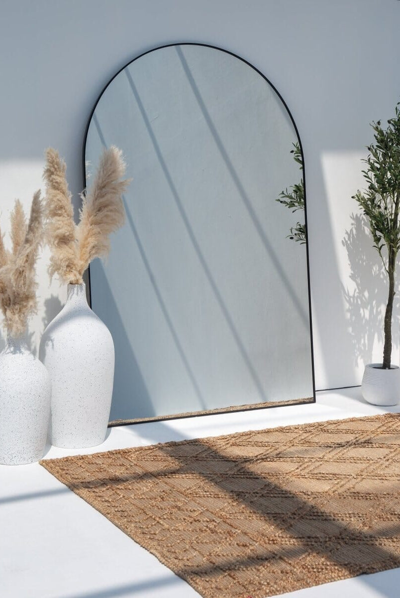 XL Black Arch Full Length Mirror (3 Sizes) Mirrors Homekode