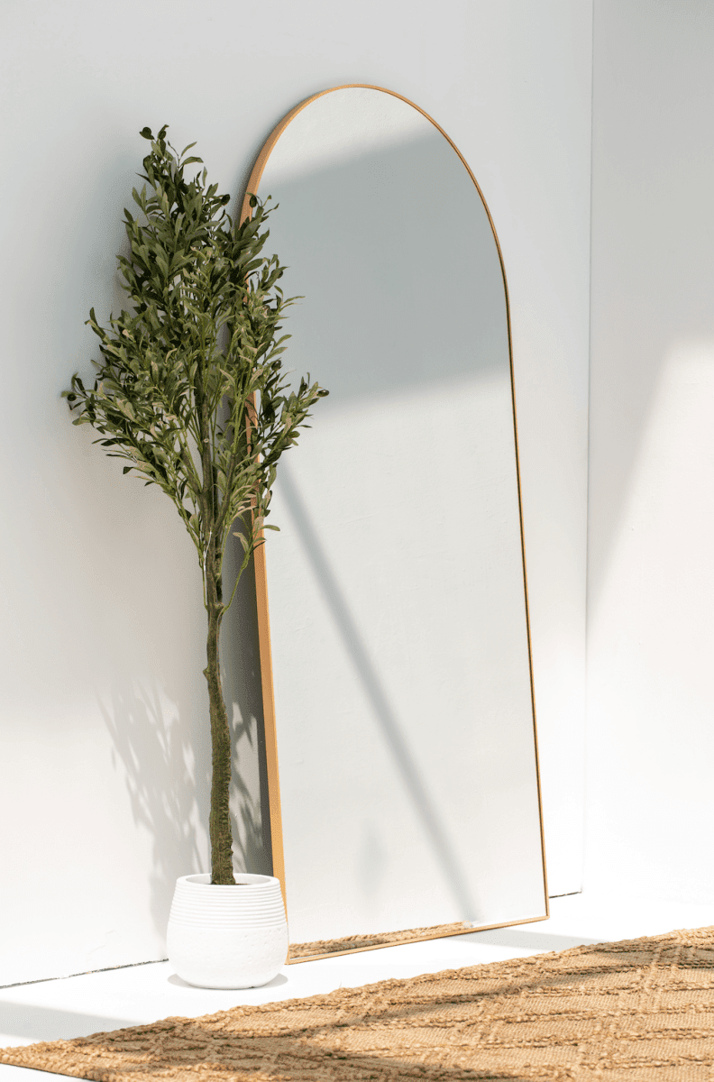 Gold Arch Full Length Mirror (6 Sizes) Mirrors Homekode 180x80 CM