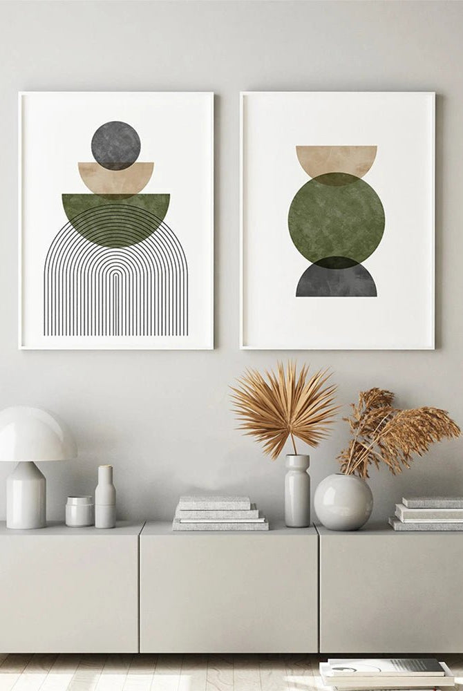 Verdant Crescents Wall