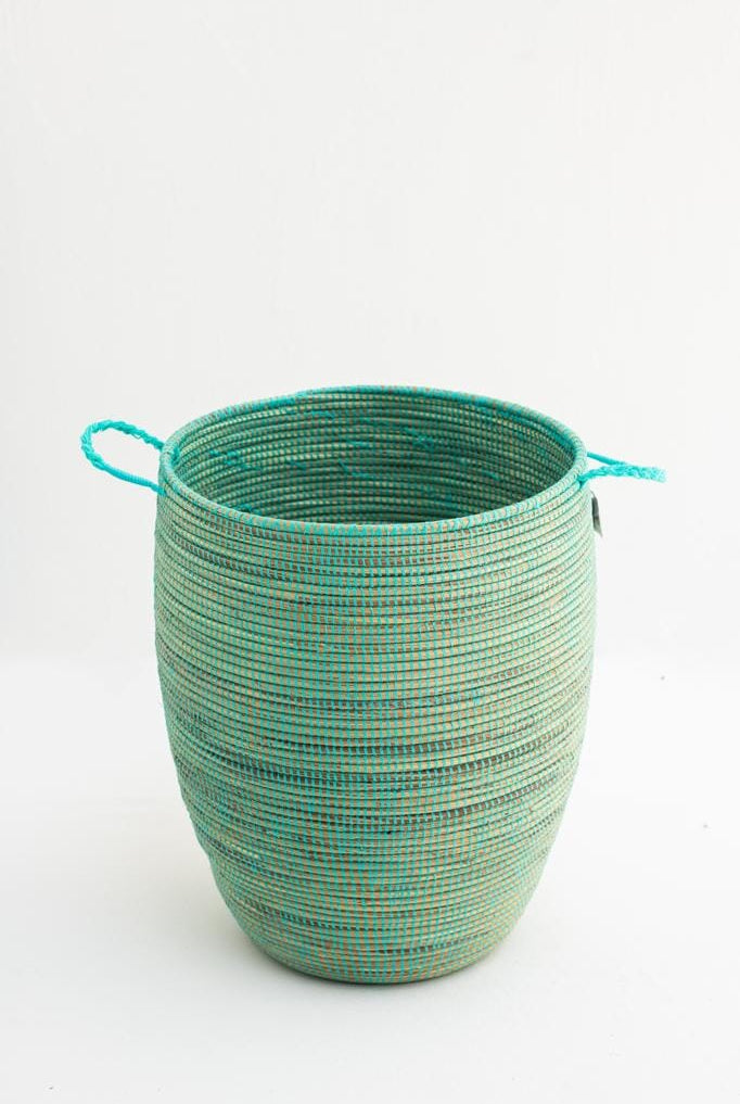 Handmade Turquoise Classic Basket (3 Sizes) BASKET Homekode