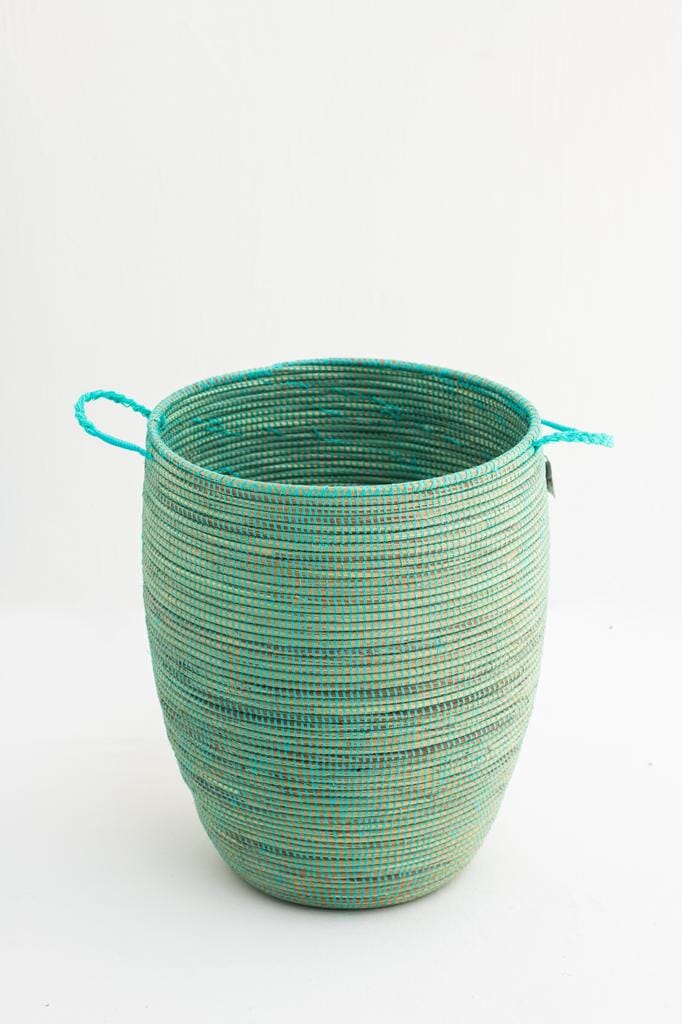 Handmade Turquoise Classic Basket (3 Sizes) BASKET Homekode