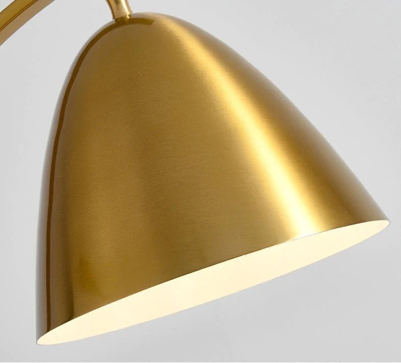 Gold arched Floor Lamp With Side table Homekode