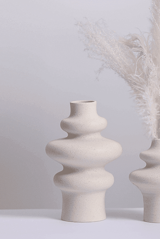 Ceramic Layered Waves Vase (2 Sizes)