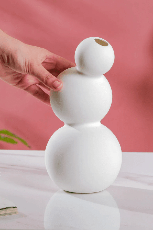Ceramic 3 Bubbles Vase