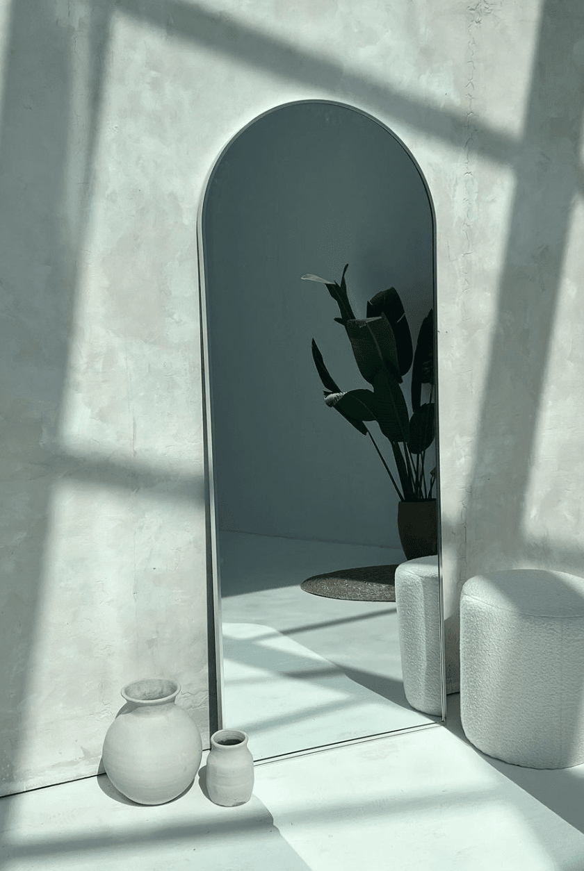 Silver Arch Full Length Mirror (6 Sizes) Mirrors Homekode 180x70 CM