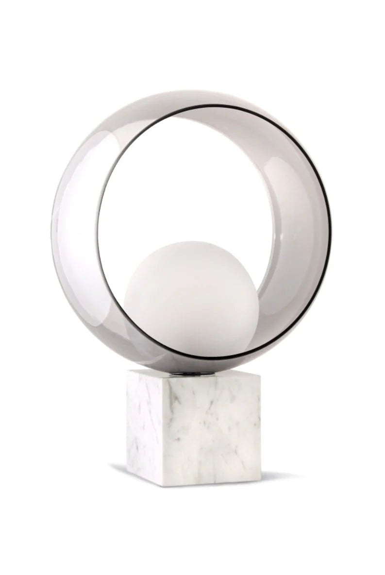 Round Transparent Glass Table Lamp Home Homekode