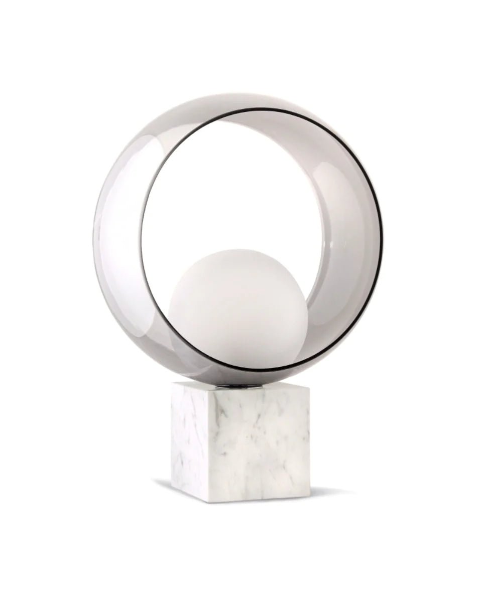 Round Transparent Glass Table Lamp Home Homekode