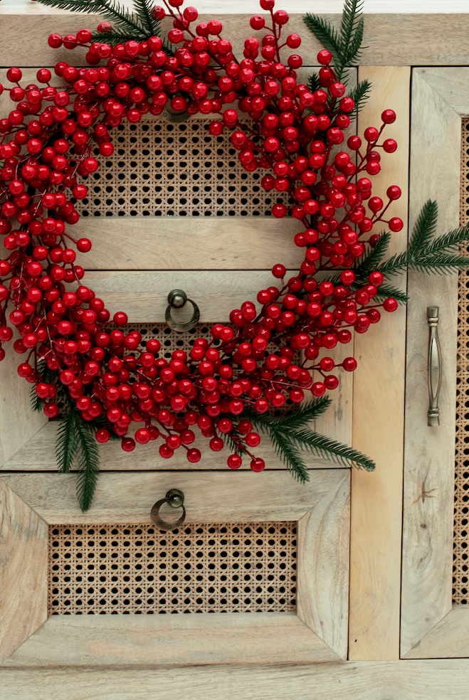 Red Berry Christmas Wreath Homekode