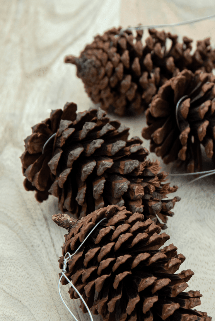 Pine Cone Christmas Tree Decor (Set of 4) Homekode
