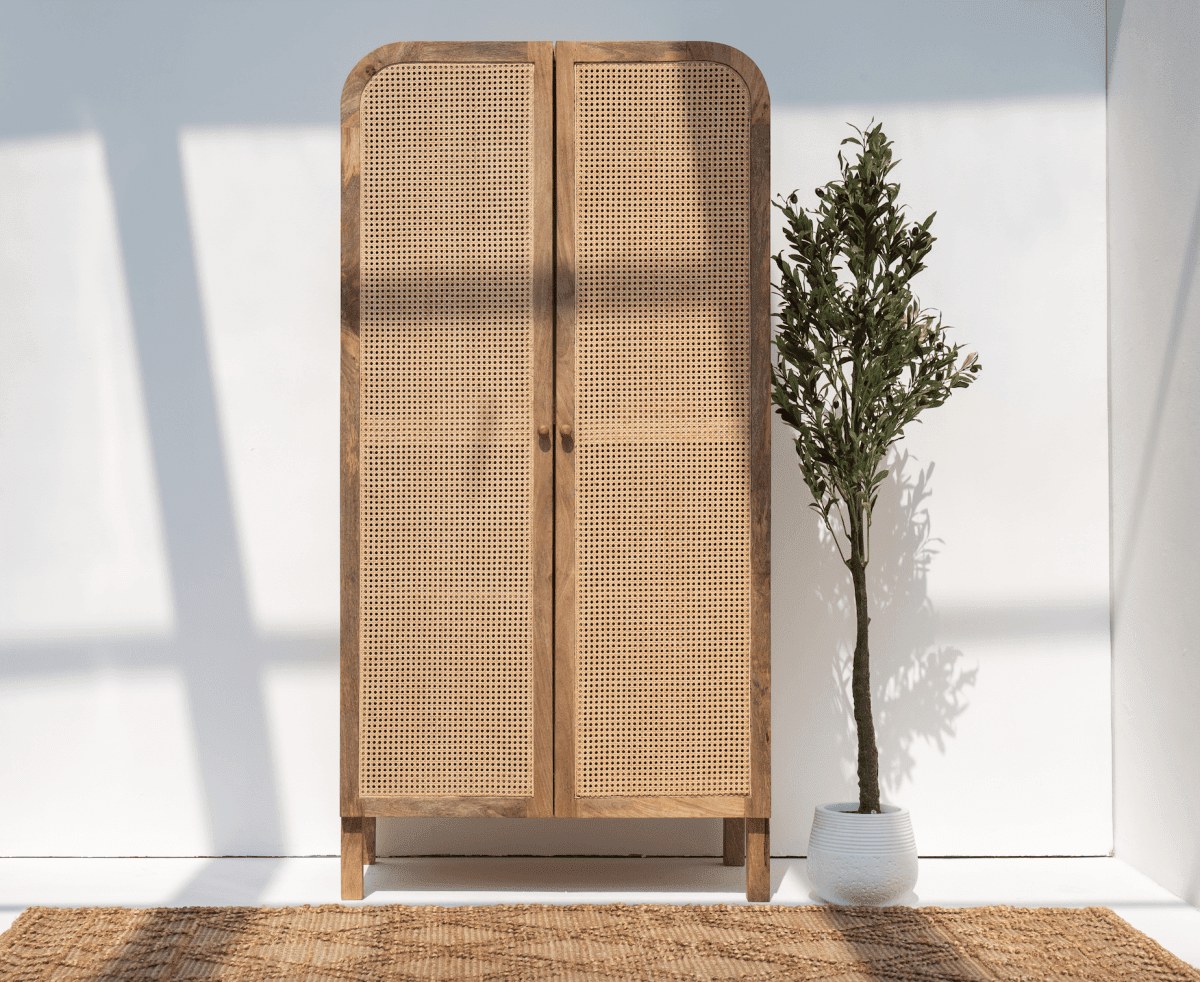 Azura Rattan Door Arch Top Cabinet Homekode