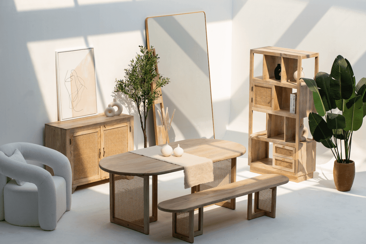 Large Rounded Corners Rectangular Gold Mirror (220x120 CM) Mirrors Homekode