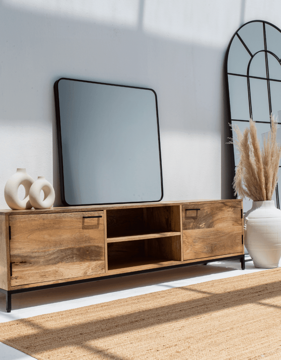 Black Square Rounded Corners Vanity & Hallway Mirror (80x80 CM) Mirrors Homekode