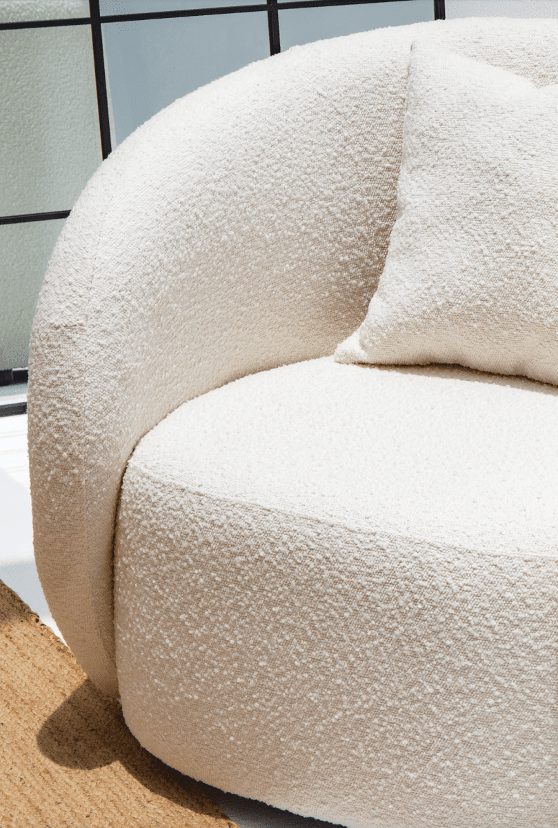 Amanti Boucle Lounge Sofa Chair Homekode