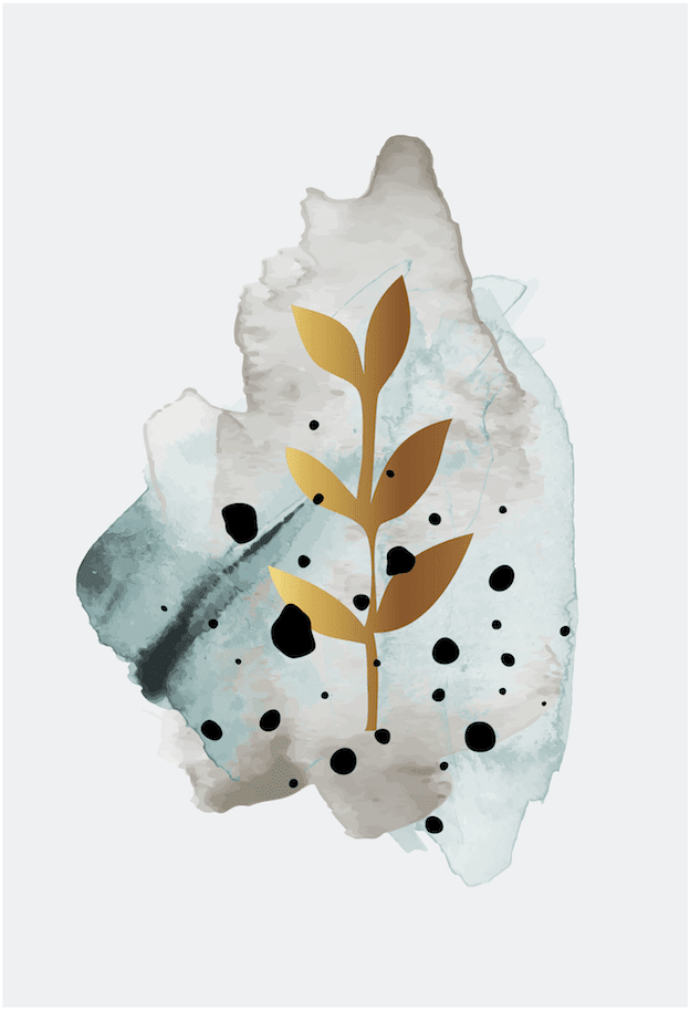 Gilded Serenity Wall