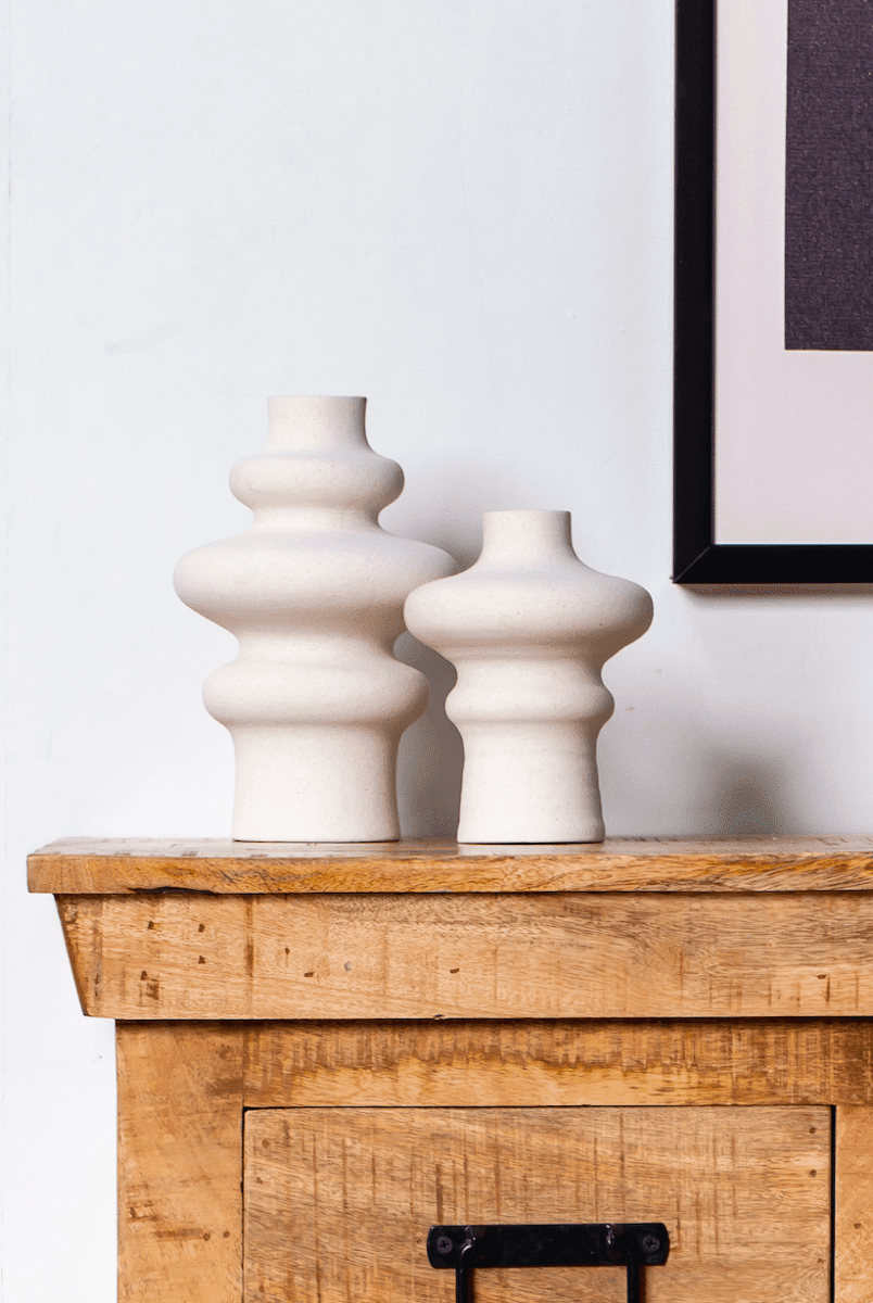 Ceramic Layered Waves Vase (2 Sizes)