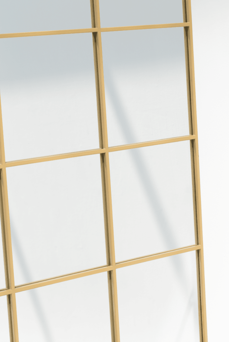 Lavinia Gold Rectangular Window Mirror (180x90 CM) Mirrors Homekode