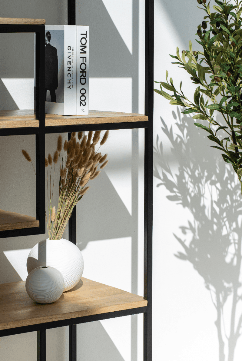 Round Ceramic Off-White Vase (2 Sizes)